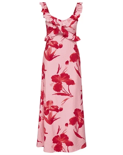Only - ONLHyaci Frill Kjole - Pink Icing